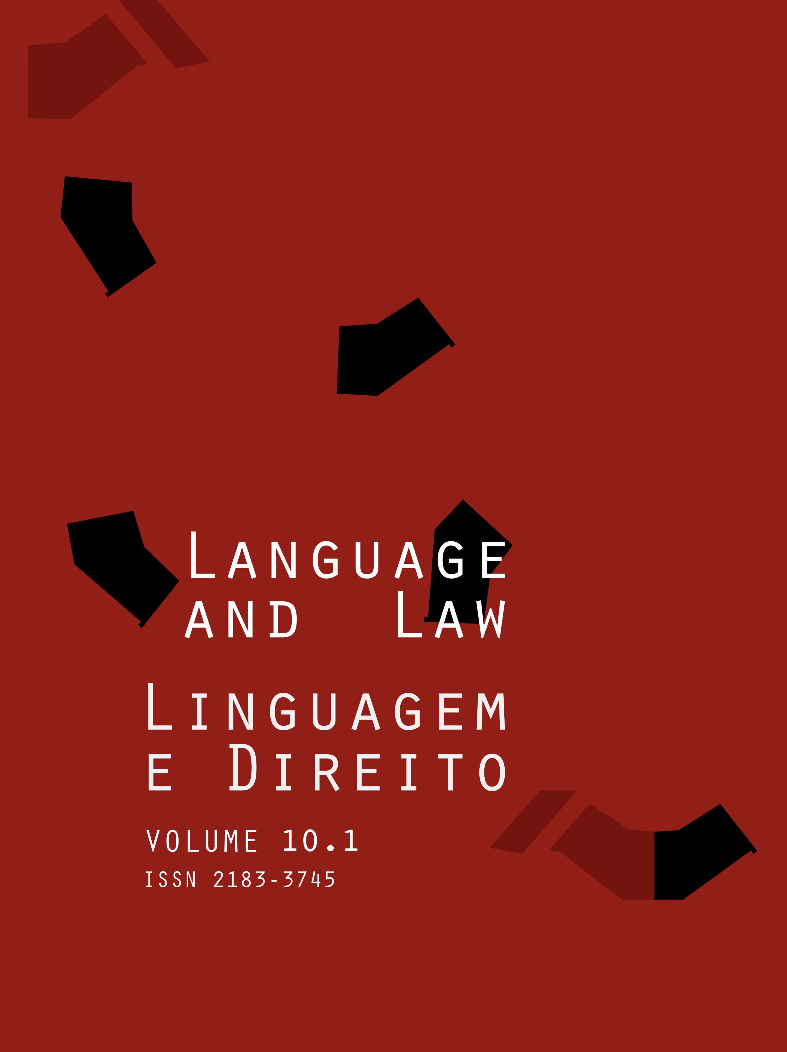 					View Vol. 10 No. 1 (2023): Language and Law / Linguagem e Direito 
				