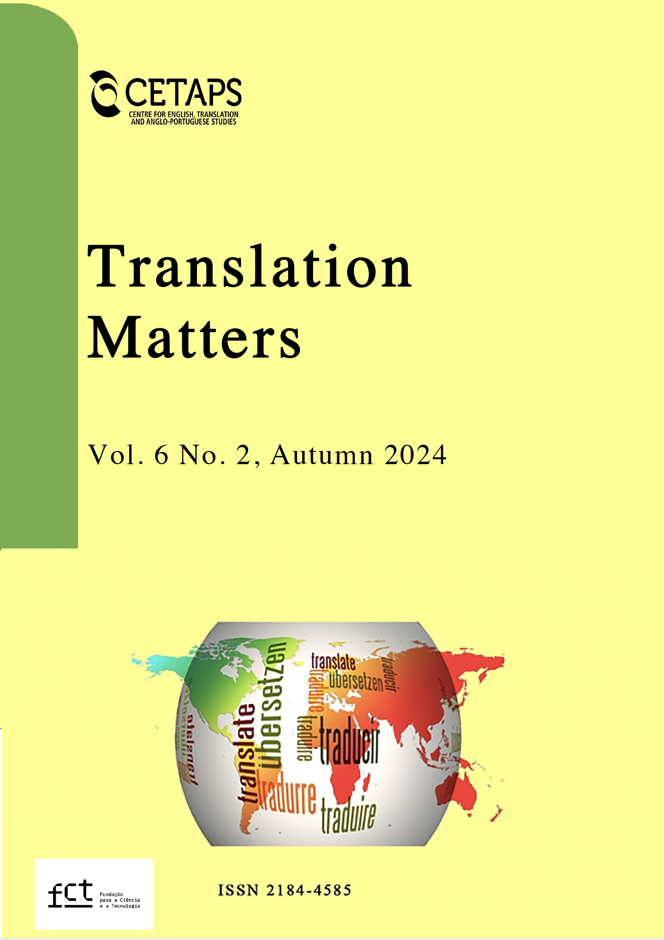 					View Vol. 6 No. 2 (2024): Translation Matters
				